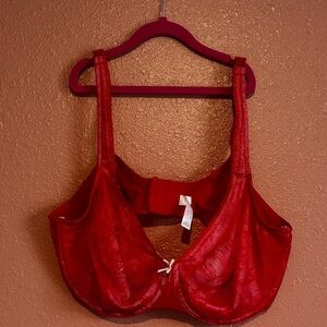 Lane Bryant Vibrant Red Lace Bra